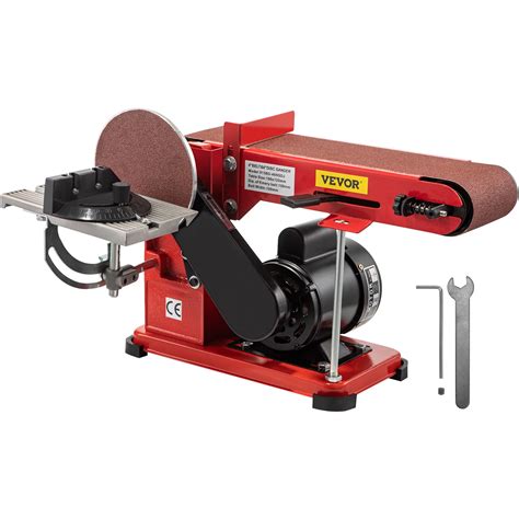 VEVOR Belt Sander 4" x 36", Disc Combo Sander 6",Electric Adjustable Bench Belt Sander 375W ...