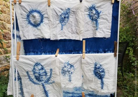 4 Simple Shibori Patterns in Blue on White Using a Pipette | Shibori pattern, Shibori, Shibori ...