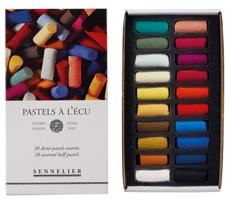 Sennelier Soft Pastels 20 Assorted Half Pastels