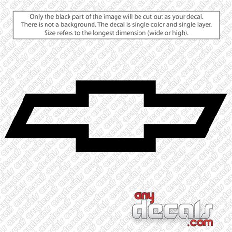 Car Decals - Car Stickers | Chevy Bowtie Car Decal | AnyDecals.com