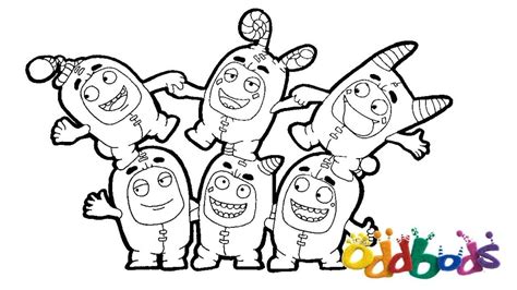 Printable Coloring Oddbods Coloring Pages