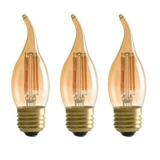 LED Frosted Candelabra Light Bulbs, AMDTU 40 Watt Type B Light Bulbs ...