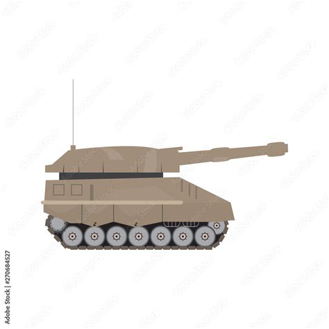 Side view of a military war tank - Vector Stock Vector | Adobe Stock