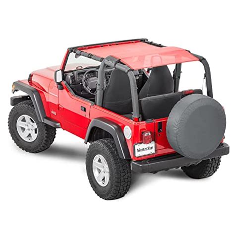 MasterTop Bikini Mesh Top Sunshade - Fits Jeep Wrangler YJ & TJ 1992-2006 - Jeep Bikini Top Jeep ...