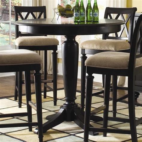 Round Bar Height Table and Chairs - Foter | Bar height kitchen table, Bar height dining table ...