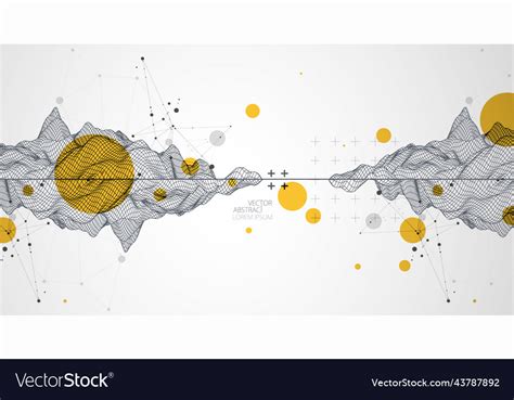 Modern science or technology art elements trendy Vector Image