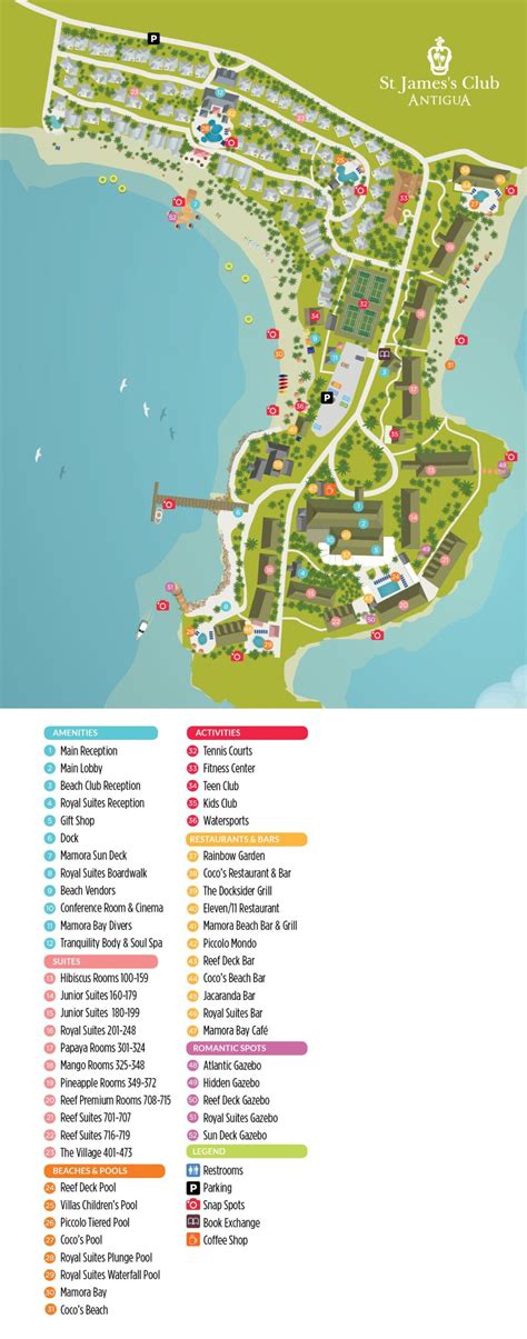 Resort Map – St. James's Club & Villas