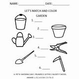 Garden Tools Coloring Pages sketch template