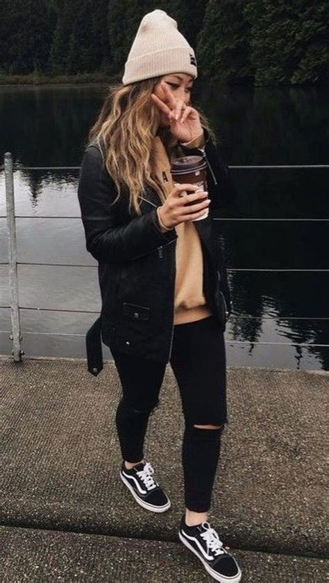 School cold weather outfits on Stylevore