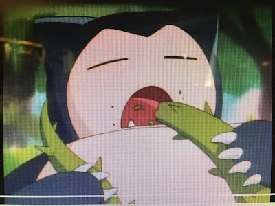 Snorlax eating the Thorns