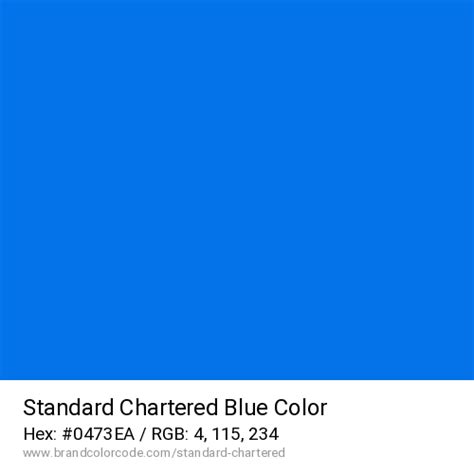 Standard Chartered Brand Color Codes » BrandColorCode.com