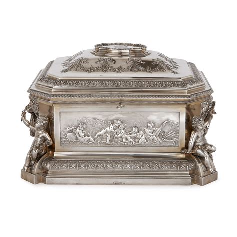 19th Century Viennese solid silver casket by Klinkosch | Silver jewelry box, Casket, Antique ...