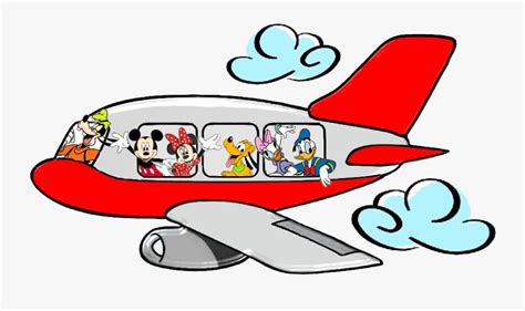 Mickey Mouse Airplane Clipart - Mickey Mouse In An Airplane , Free Transparent Clipart - ClipartKey