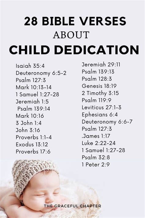 28 Bible Verses About Child Dedication - The Graceful Chapter | Bible ...