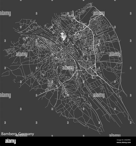 Street roads map of BAMBERG, GERMANY Stock Vector Image & Art - Alamy