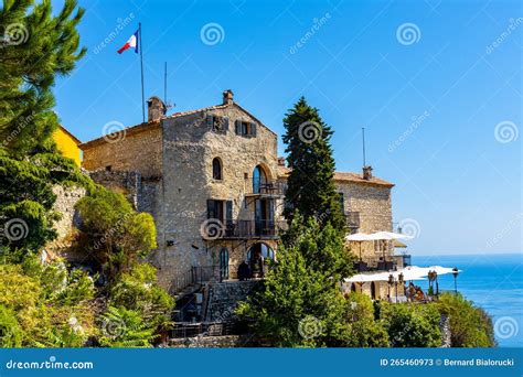 Chateau Eza Hotel on Slope of Medieval Fortress Castle Hill on Top of ...