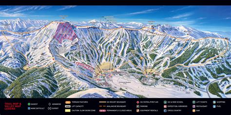 California Ski Maps | Kirkwood Ski Resort Trail Map