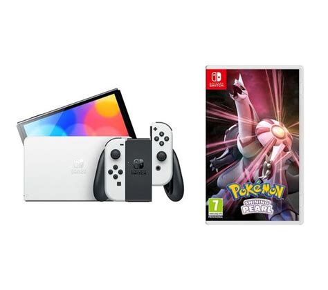 Buy NINTENDO Switch OLED White & Pokemon Shining Pearl Bundle | Currys