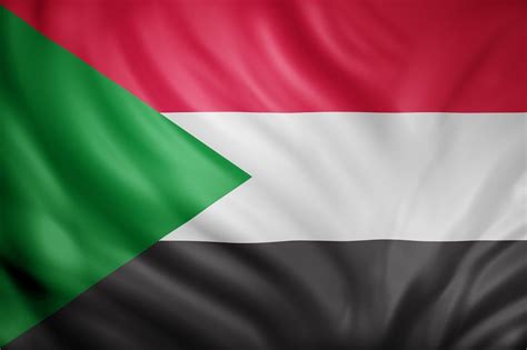 North Sudan 3d flag | Bandera de sudán, Bandera