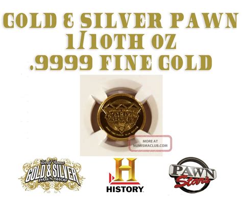 World Famous Gold & Silver Pawn Stars Shop 1/10 Oz. 9999 Fine Gold Medallion Ngc