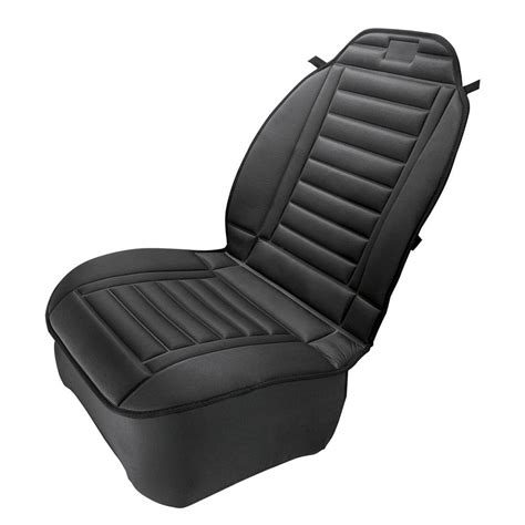 Black Comfy Car Seat Cushion with Straps - Walmart.com - Walmart.com