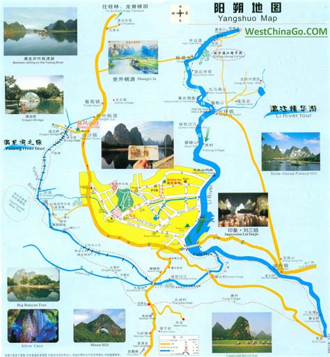 guilin tourist map - China Tours @WestChinaGo