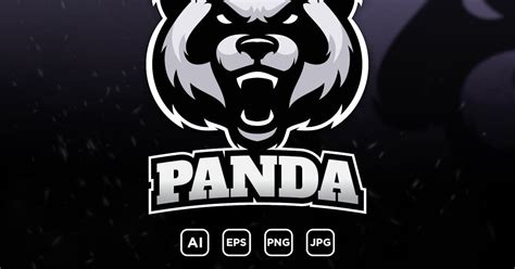 Panda - mascot logo for a team by slabdsgn on Envato Elements