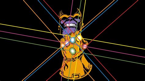 Download infinity gauntlet, thanos, villain, artwork 1920x1080 ...