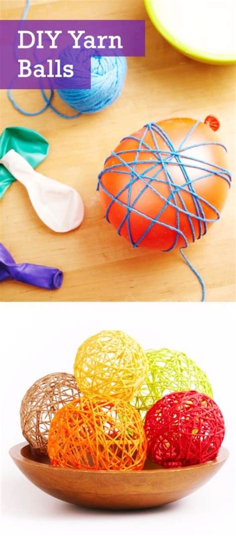 30 Genius Glue Art and Craft Ideas (With images) | Yarn diy, Crafts, Easy crafts