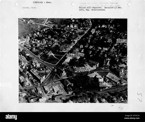 Massachusetts - Quincy, Aerial Photograph Stock Photo - Alamy