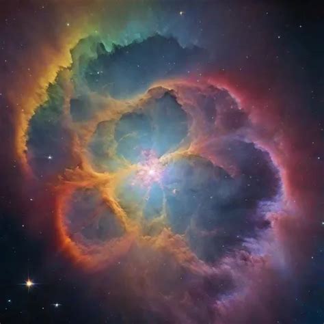 A very detailed rainbow nebula