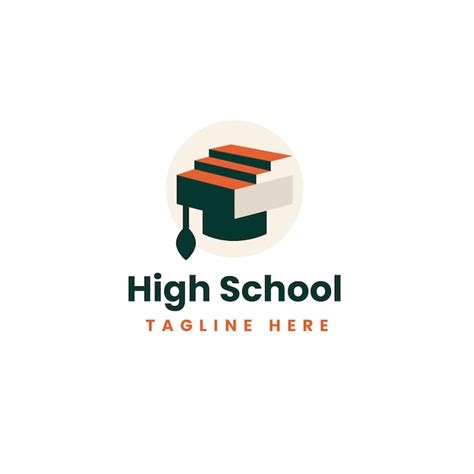 Free Vector | Hand drawn high school logo design