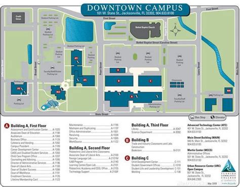 Fscj kent campus map - Fscj downtown campus map (Florida - USA)