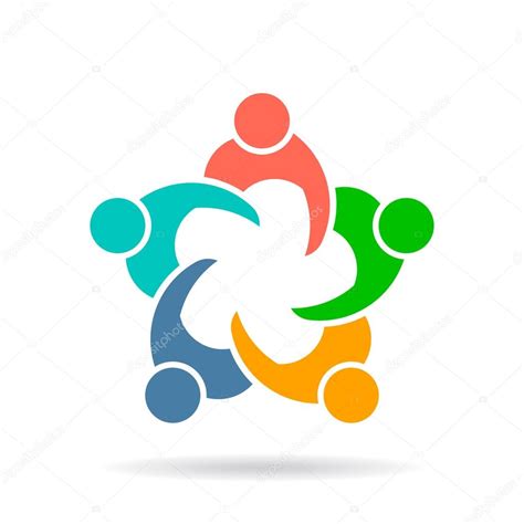 Business people group meeting logo. Vector graphic design illustration Stock Vector Image by ...