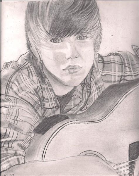 Justin Bieber Pencil Drawing - Justin Bieber Fan Art (11747553) - Fanpop