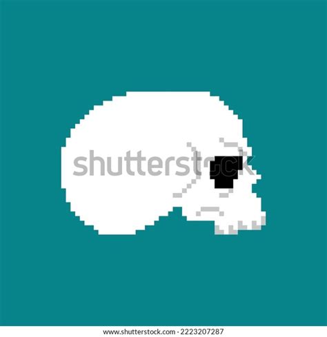 Skull Pixel Art 8 Bit Cranium Stock Vector (Royalty Free) 2223207287 ...