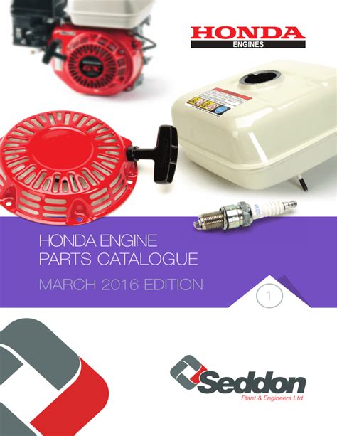 honda engine parts catalogue