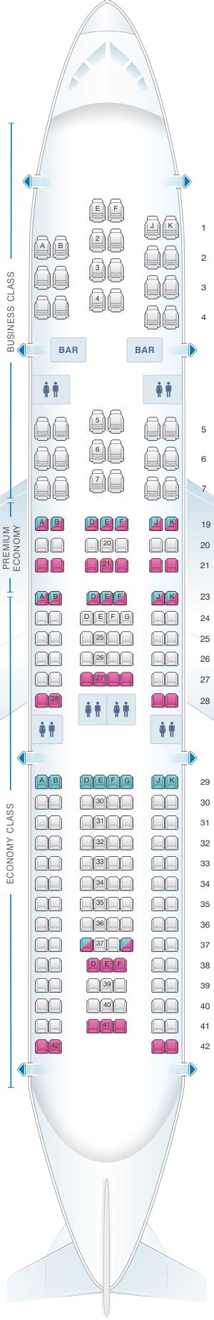 Seat Map Air France Airbus A330 200 Long-Haul International 208PAX | SeatMaestro