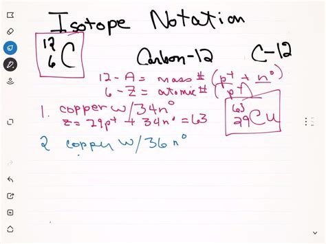 SOLVED:Write isotopic symbols in the form (A)/(Z) for each isotope. a ...