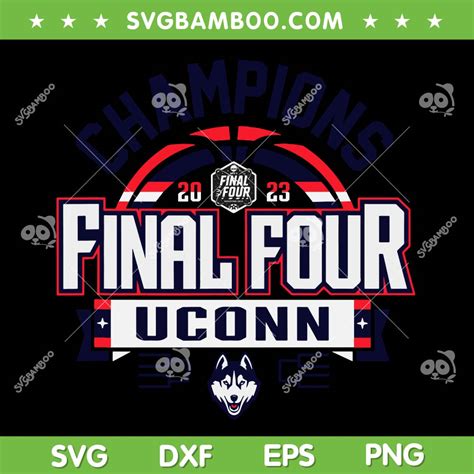 Uconn Huskies Championship 2023 SVG