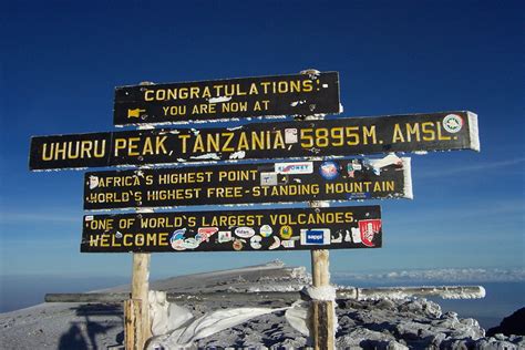 Uhuru peak - mount Kilimanjaro highest peak, kilimajaro summit