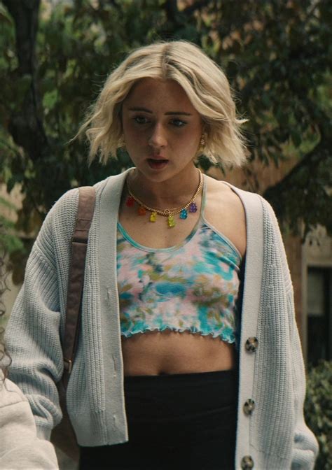 Tie Dye Crop Top of Lizze Broadway as Emma Meyer / Little Cricket in Gen V