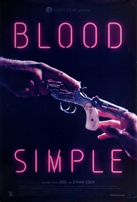 Blood Simple Original R2016 U.S. One Sheet Movie Poster - Posteritati ...