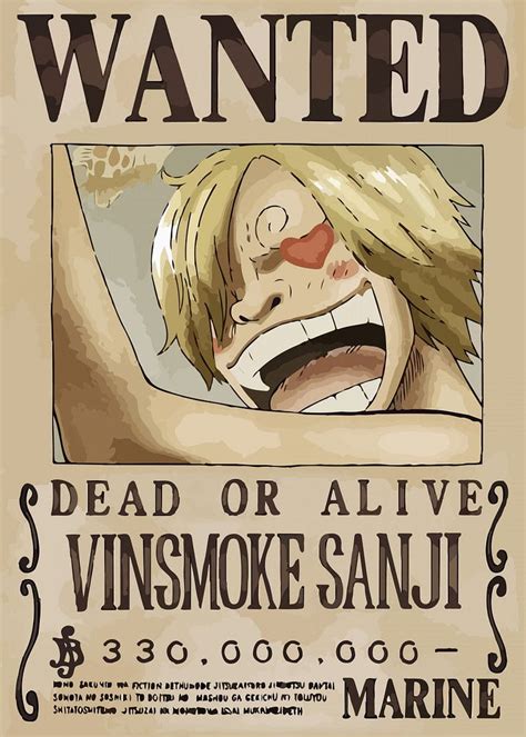 One piece wanted' Poster by WallArt, sanji wanted HD phone wallpaper | Pxfuel