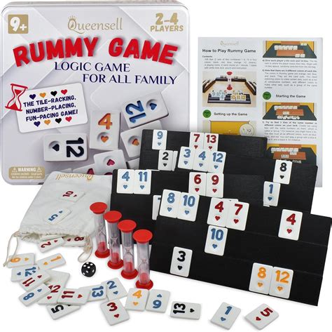 Amazon.com: Rummy Cube Game with Case, Classic Rummy Game - Rumicube Board Games for Kids and ...