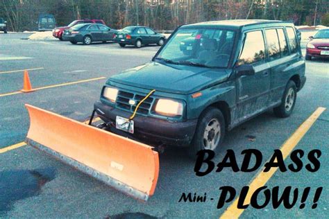 Plow on a Tracker?? I got's the pics ta prove it!! - Suzuki Forums ...