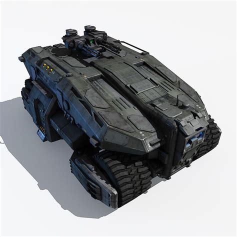 3d model of scifi apc | Concept vehicles sci fi, Mecha tanks, 3d model