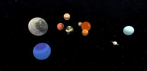 Solar system space and planets 3D model | CGTrader