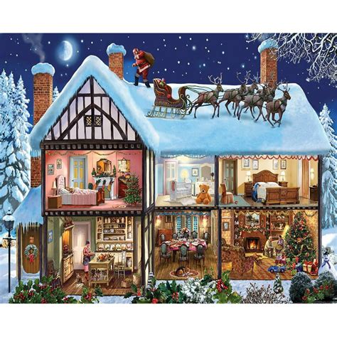 White Mountain Puzzles Christmas House - 1000 Piece Jigsaw Puzzle - Walmart.com - Walmart.com