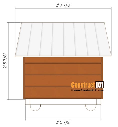 Small Dog House Plans - Step-By-Step - Free Download - Construct101